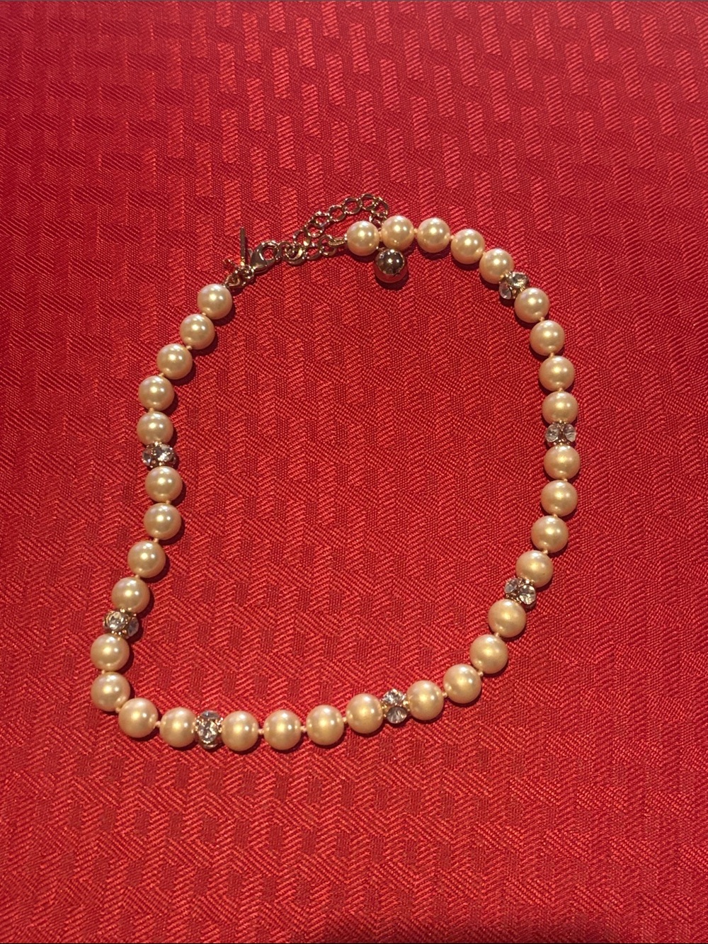 kate spade Cream Pearl & Crystal Choker Necklace